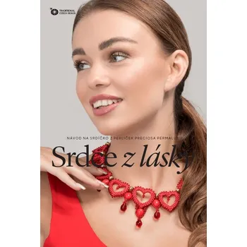 Dětské navlékací korálky KORÁLKOVÁ STAVEBNICE - Rokajlová srdíčka (2ks) (SRDÍČKO Z PERLIČEK PRECIOSA)