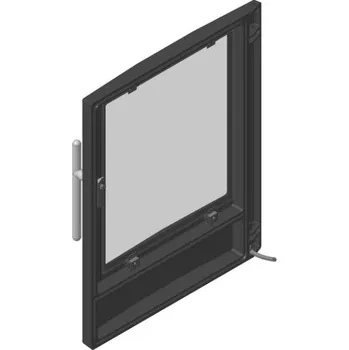 Krbová kamna Romotop Dveře topeniště Barva: Šedá