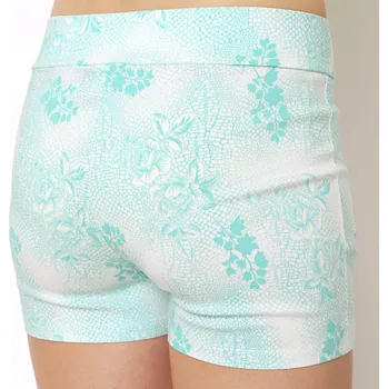 Dámské kraťasy Dámské bavlněné šortky SS-S711 mint - BLACK&FISH sv.růžová-bílá S