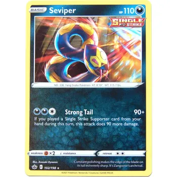 Sběratelská karetní hra Pokémon karta Seviper 102/198