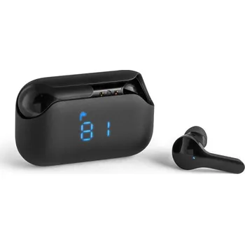 Sluchátka VIBE. Bezdrátová sluchátka ABS s přenosem BT 5'0 - Černá