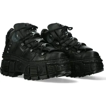 Pánská zimní obuv boty NEW ROCK - CRUST NEGRO, NOMADA NEGRO, TANK - 44