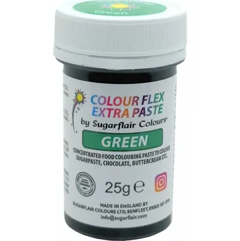 Potravinářské barvivo Sugarflair Gelová barva Extra Paste Green