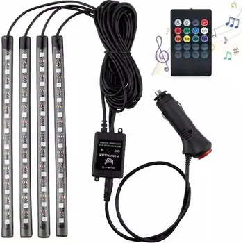 Světelné pásky do auta - dekorativní prvek - Dálkový doutník 48LED