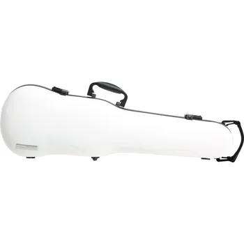 Smyčcový nástroj GEWA Made in Germany Tvarové pouzdro pro housle Air 1.7Bílá - vysoký lesk Včetně boční rukojeti 81829