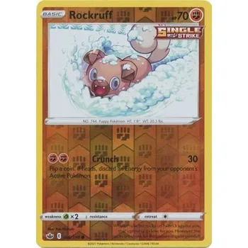 Společenská hra Pokémon karta Rockruff 086/198 Reverse Holo
