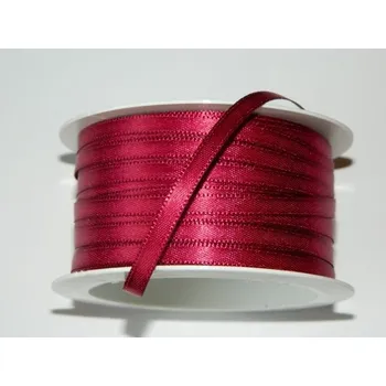 Jedlá dekorace na dort Atlasová stuha - vínová 20m/ 5mm