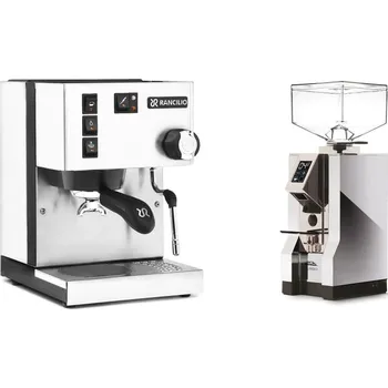 Kávovar Rancilio Silvia BC, white + Eureka Mignon Turbo, CR chrome