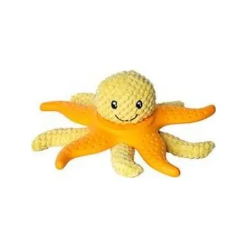 Hračka pro psa Hračka pes OCTOPUS & STARFISH plyš,TPR oranžová 27cm Kiwi
