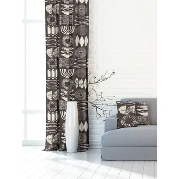 Závěs Závěs dekorační nebo látka, OXY Egypt, hnědý, 150 cm