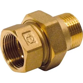 Radiátorové 6/4" připojovací šroubení přímé - ploché těsnění