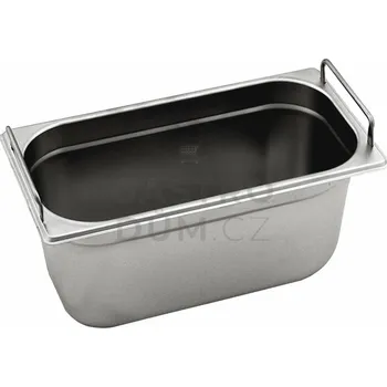 GN 1/3 (h=150 mm) nerezová plná s uchy OPTINOX