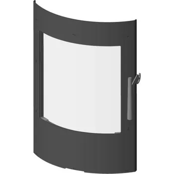 Krbová kamna Romotop Dveře topeniště Barva: Stříbrná