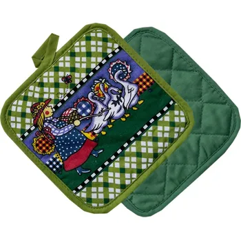 Chňapka Numberoplus Bavlněná kuchyňská chňapka 15 x 15 cm - Kachny