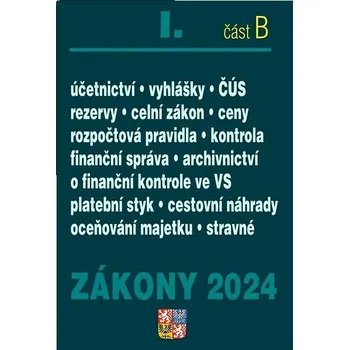 Zákony I B 2024 – Účetní zákony a ČÚS Kniha