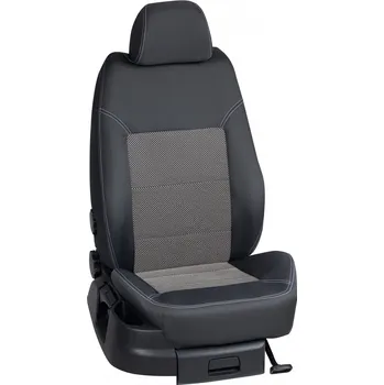 Potah sedadla Autopotahy Dacia LOGAN / od r.2012->, 5 dveří, KOMFORT > OR 0413 (OR 0413 / Tmavě šedý bok)