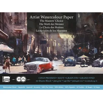 Blok Akvarelový blok Baohong 31x41cm cold pressed 300g (Akvarelový blok Baohong 31x41cm cold pressed 300g)