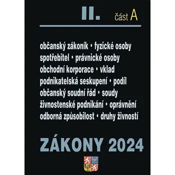 Zákony II A 2024 – Občanský zákoník Kniha