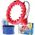 Obruč One Fitness Sada masážní hula hoop OHA01 se závažím + zeštíhlující pás BR125 červená