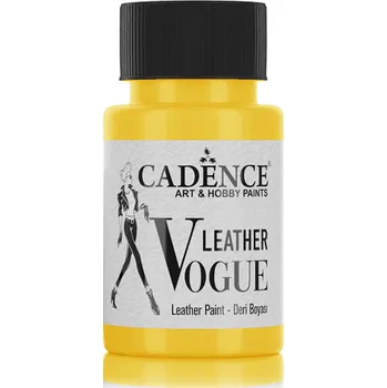 Speciální výtvarná barva Cadence Barva na kůži Cadence Leather Vogue, 50 ml - yellow, žlutá