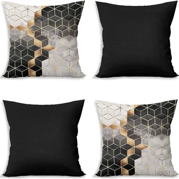 Povlak na polštářek Povlaky na polštáře v sadě 4 ks 43x43 cm Optic - Minimalist Cushion Covers ID_1467472
