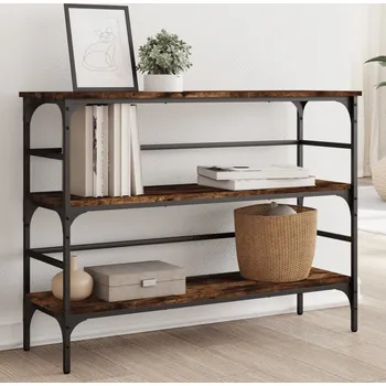 Konzolový stolek vidaXL Konzolový stolek 100 x 32 x 75 cm kompozitní dřevo [839050] Barva: kouřový dub