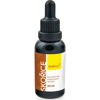 Svíčka Esenciální olej ze skořicové kůry 30 ml Wolfberry