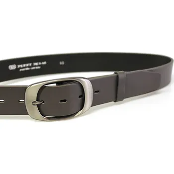 Opasek PENNY BELTS Kožený opasek 72NKS-50 šedý - 85 cm