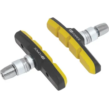 Brzda na kolo Gumičky brzd F jednorázové, černo-žluté 70 mm