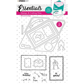 Studio Light Vyřezávací šablony a razítka Studio Light, 23 ks - Obdélníková obálka