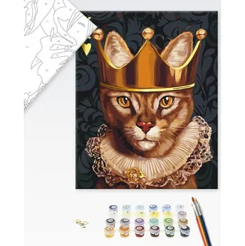 Brushme Malování podle čísel královská kočka