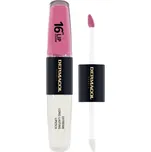 Dermacol 16H Lip Colour dlouhotrvající rtěnka a lesk na rty odstín 11 Soft Heart 2x4 ml