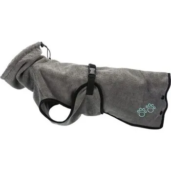 Obleček pro psa Trixie Koupací plášť/župan pro psy šedý