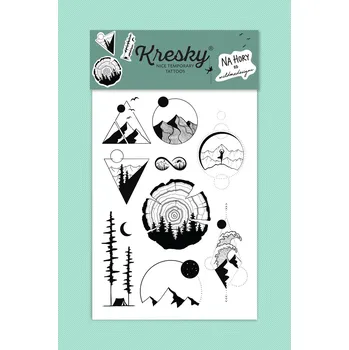 Odstranitelné tetování Tetovačky - Kresky Kresky: Na hory