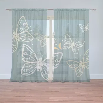 Záclona Záclony Motýli: 2 ks - 150x250 cm - Sablio