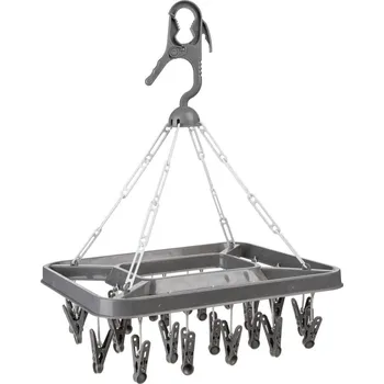 Sušák na prádlo Závěsný sušák na prádlo Easy s kolíčky šedý