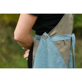 Utěrka Nelly lněná utěrka k zástěrám petrolejové 35x35cm