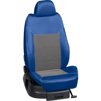 Potah sedadla Autopotahy Toyota PROACE / od r.2016->, 7 Míst, KOŽENKA > OR 0413 (OR 0413 / Modrý koženkový bok)