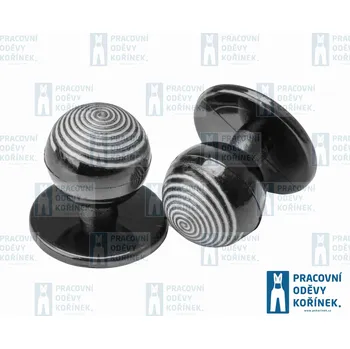 Pánské kalhoty KPŽ Knoflík do rondonu spirála černá