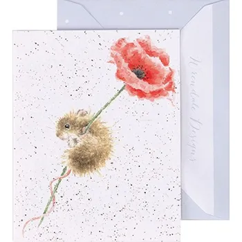Wrendale Designs Dárková kartička Wrendale Designs "Poppy" - Myška