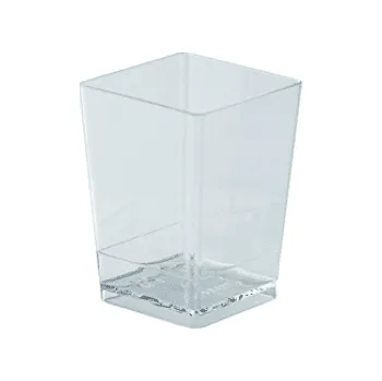 Jednorázové nádobí Miska hranatá Glass 175ml/ 10ks