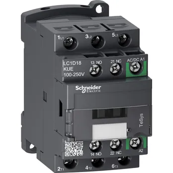 modulární přístroj a rozvaděč SCHNEIDER ELECTRIC SCHNEIDER LC1D18KUE TeSys D Green 3P 18A 100 - 250 LC1D18KUE