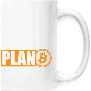 Pánské tričko Hrnek malý bílý s potiskem Plán B tc