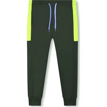 Chlapecké funkční tepláky - KUGO WT7301B, černá / signální pruhy Barva: Černá, Velikost: 146