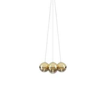 Lodes 22121 5030 Random Cloud 7 ø23, závěsné svítidlo LED 7 x 5W 3000K, zlaté sklo, průměr 62cm