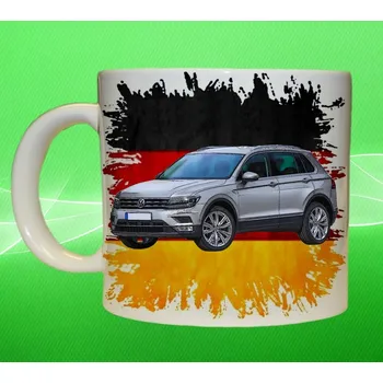hrnek Volkswagen Tiguan 2017 450ml (hrneček s osobním autem )