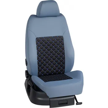 Potah sedadla Autopotahy Volkswagen CARAVELLA / od r.1999->, 8 Míst T4, STANDARD > KS001 (KS001 / Světle modrý bok)