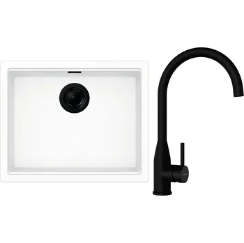 Kuchyňský dřez Set Schock S32-1 (dřez Kiruna N-100L Day + baterie Kavus Puro + komponenty Puro)
