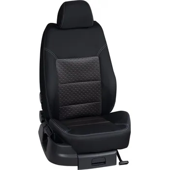 Potah sedadla Autopotahy Volkswagen MULTIVAN / od r.2016->, HIGHLINE, KOMFORT > K0012 (K0012 / Černý bok)