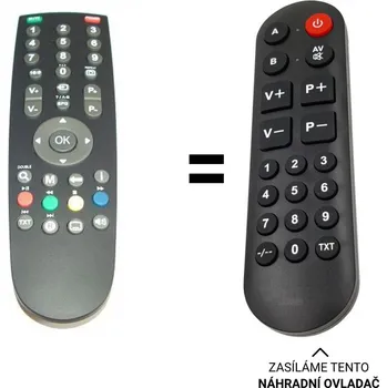 Dálkový ovladač Sencor SLT1918 DVBT, SLT2218 DVBT náhradní dálkový ovladač pro seniory.
